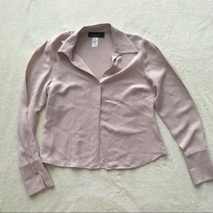 Vintage 100% Silk Button Up Shirt Blouse